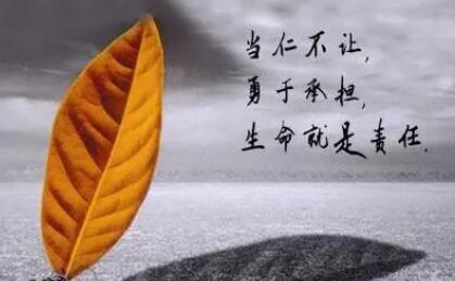 勇于担当的名言短句子文案