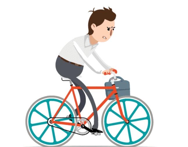 骑车摔倒的搞笑说说文案