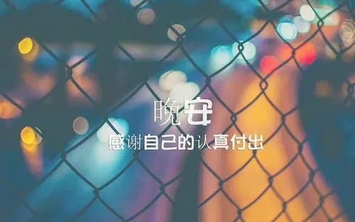 朋友圈超赞的晚安句子文案