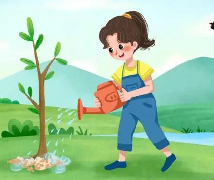 关于春天的植树的诗句文案