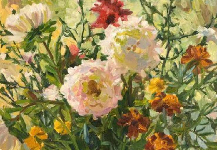 阳光和花朵写一段话