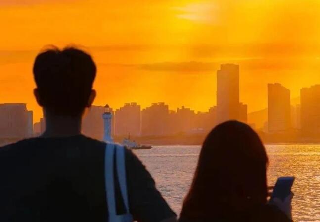 拍夕阳发朋友圈说什么