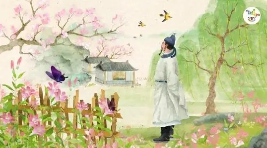 描写美景配佳人的诗句文案