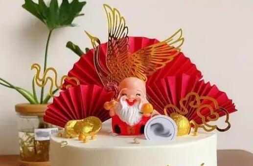 爷爷蛋糕上的祝福语