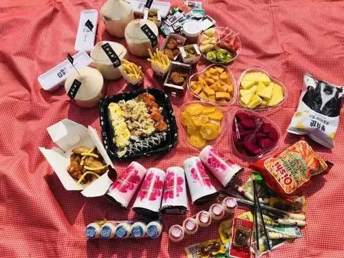 感谢姐妹送吃的朋友圈