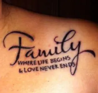 爱父母纹身的英文句子文案