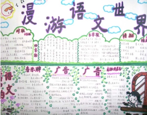 语文手抄报内容摘抄