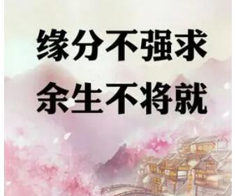 单身等待缘分的句子文案