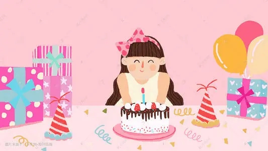 女孩生日贺词八字短句