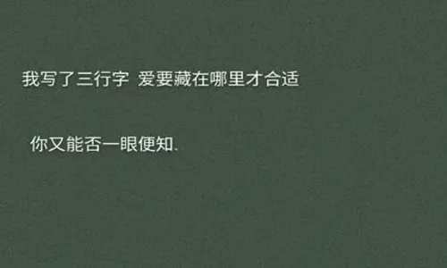 简短深情情话文案给男友10字