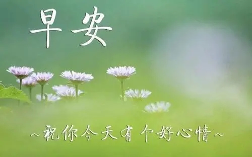 客户周六早安问候语