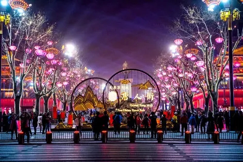 描写大唐盛世夜景的句子文案