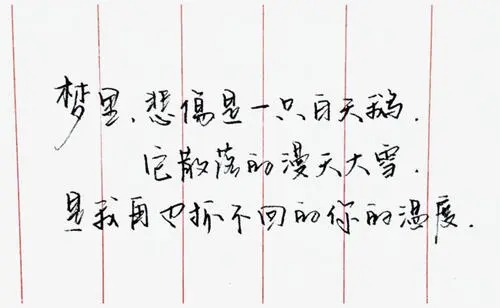钢笔字励志的话