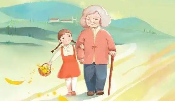 祝福老人的话语简短