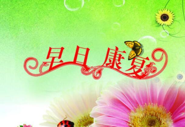 祝福病人早日康复短语