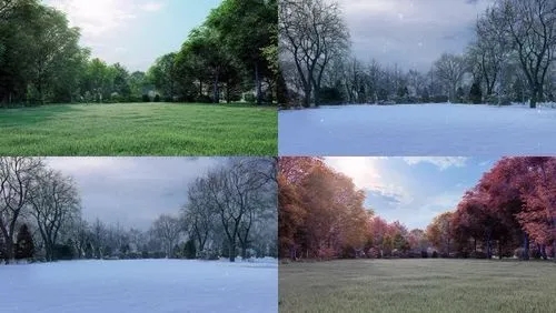 春夏秋冬各写一句话