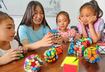 鼓励孩子学魔方的话