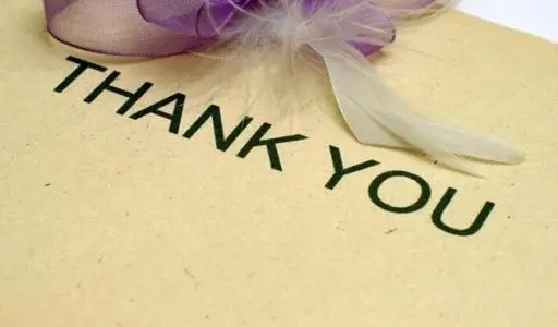 感谢董事长的话