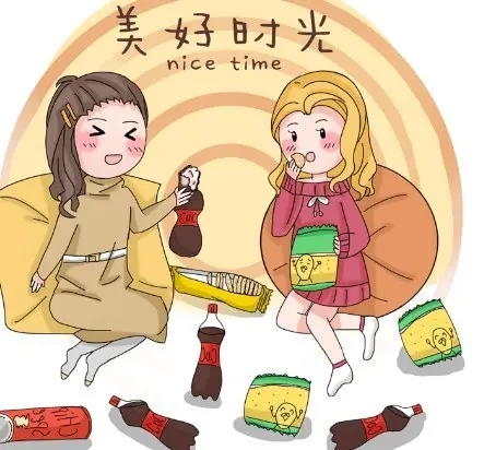 姐妹开心游玩的心情短语
