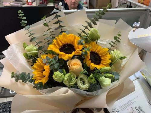 收到一束花想发朋友圈