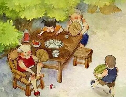 夏天树下乘凉的句子文案