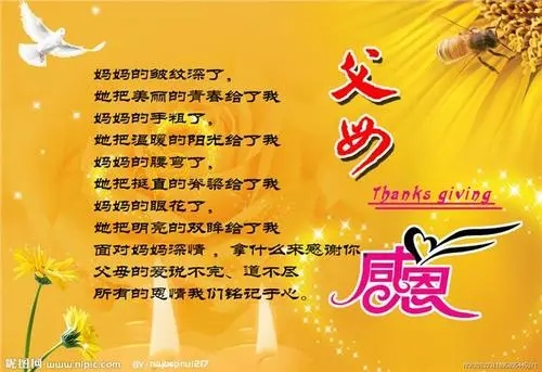 一句感恩长辈的话简短