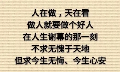 关于良心的经典句子文案