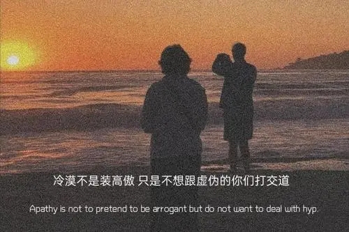 成熟的高冷心酸短句