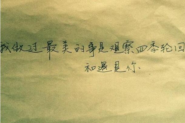 最美遇见的句子文案