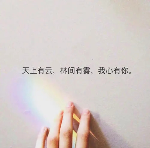 20句不肉麻的文艺表白