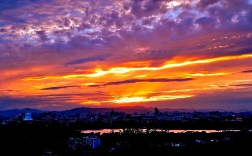 晚霞唯美的短句子文案