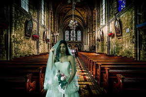 白绿色婚礼主题的说说