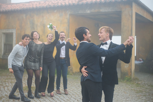 新娘婚纱图片 新郎看到新娘穿上婚纱的各种有爱表情图片